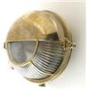 KsH and Co KsH e Co IP64 Luce divisoria rotonda in ottone con copertura ad occhiello