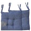 Home Tresor - Coprisedie Cuscini Sedie Cucina Set da 2 | Cuscini Sedia da Giardino, Sala Pranzo 2 Pezzi per Interni ed Esterni Morbida Imbottitura Confortevole 6 Cm. (Blu)