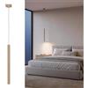 Planetitaly Lampada a Sospensione LED 3W Interruttore CCT da 3000K a 6500K Colore Tortora, Lampada soffitto, Pendente Moderno Cilindro, Luce Tavolo Cucina, Salotto, Bar, Ristorante, Alimentazione 230V