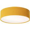 Qazqa drum - Lampada da soffitto Moderno - 2 luce - Ø 40 cm - Giallo - Moderno - Soggiorno I Camera da letto I Sala da Pranzo I Cucina