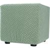 ZEaink Copri Pouf Quadrato Elasticizzato 70x70 /60x60 /45x45/ 80x80 /50x50 Ottomano Copri Poggiapiedi Quadrato Contenitore Copertura Dell'Ottomano Fodera Poggiapiedi Lavabile Copri Sgabello ( Color : #19 , S