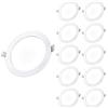 CLAR - Faretti LED da Incasso per Cartongesso, Faretto LED, Faretti Incasso Cartongesso 3000ºK, 20W (Pack 10)