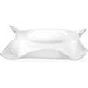 Web Convenienza Vuotatasche di Design in Plexiglass - Flag Vuotatasche Rettangolare Bianco - Vuota Tasche Ingresso, Soggiorno, Ufficio Camera da Letto Bianco Rettangolare