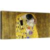canvashop Quadri Moderni Il Bacio Di Klimt Cm 100X50 Quadro Su Tela Canvas Stampe Da Parete Soggiorno Camera Da Letto Arredo Casa Arte