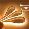 HEGEHE - Striscia LED COB 220V, IP65 Impermeabile Flessibile, 288 LED/m 3 metri Bianco Caldo 3000K Striscia Neon LED FCOB Super Luminosa CRI90+, Può essere tagliata ogni 50 cm