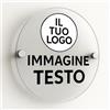 Mr Pubblicità - Targa Personalizzata Plexiglass Personalizzata, Stampata con Logo Testo o Immagine, Insegna, Cartello, Targhetta (cerchio 20 cm)