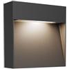 Lucande Applique da esterni dimmerabile (Moderno) colore Nero, in Alluminio applique lampada LED outdoor per facciata/parete terrazzo e balcone