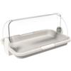 Biesse - Vetrinetta Espositiva per Alimenti Piccola Singola in Plastica (Warm Gray)