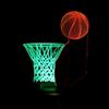 Uonlytech Lampada Notturna LED 3d Forma di Pallacanestro Touch, Alimentata a Batteria e Usb, Decorazione Creativa per Stanza e Regali per Ragazzo Ragazza