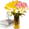 Generico Romantica Luce Radiante A Tulipano - Lampada Da Tavolo Con Tulipani Scintillanti | Lampada Da Comodino Con Tulipani Artificiali Ill-uminati A LED Da 15 Pezzi Per La Casa, Il Soggiorno (Multicolore)