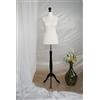 Generico AILANT Manichino donna sartoriale black wood stand (cream, 42/44 M)