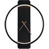 CXCDSS Lampada per Quadri, Lampada da parete con orologio for soggiorno, camera da letto, decorazione domestica, sfondo, applique, illuminazione, apparecchio, luci notturne moderne a LED(Warm light,Black-A)