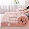 YOUGANG Materasso futon giapponese, materasso da pavimento, materasso pieghevole, materasso tatami, cuscino portatile per campeggio, facile da riporre, tessuto traspirante per materasso da divano (rosa