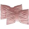 Russo Tessuti Cuscino Arredo Home Decor FIOCCO Velluto Papillon Cucina Living Fancy Bedroom 2 CUSCINI Rosa