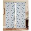 GBiancheria Tende a pannello Madrid 60 cm - coppia tende semitrasparenti in jacquard moderne ed eleganti, disponibili in vari colori, facili da lavare e subito pronte da appendere (Ottanio, 60x240 cm)
