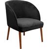 YCDZSW Fodere Coprisedia per Sala da Pranzo | Fodera per Sedia Scandinava Copripoltrona | Coprisedie con Braccioli Fodera Poltroncina per Ufficio Pranzo Cucina (Nero,2 PCS)