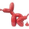 Morlinca Statua di cane con palloncino,scultura di cane con palloncino in resina, scultura di arte artigianato in resina ornamento desktop per ufficio e decorazione della casa,A5