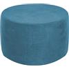 ELYSYSRL Rotondo Copri Pouf Elasticizzato Fodera Velluto Grande 50X50 80x80 80x65 Ottomano Cover Fodera Poggiapiedi per Divano Jacquard Antiscivolo Cover Sgabello Copertura Protettiva per Ottomana ( Color : @2