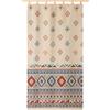 Lanovenanube Tenda in tela jacquard Rombos n. 58 da 140 x 260 cm, resistente e di facile manutenzione. Vani presenti. Design rustico. Tenda per porta esterna