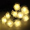 HULX Luci Stringa di Fiori, 5M 20LED Luci a Stringa di Rose Solari Luci a Forma di Fata a Fiori Impermeabili con Modalità 8 (Caldo)