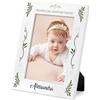 Maverton Cornice Foto - Bianca - Personalizzazione Stampata a Colori - Porta Foto in Legno - 27,5 x 21,5 cm - Portafoto da Tavolo - Cornici da Parete - regalo donna - regalo di Natale - Battesimo