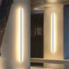 GZZBMY LED Bianco Lampada da Parete Lunga Villa Esterni Luce da Parete IP65 Impermeabile 3000K/4000K/6000K Applique da Parete Moderna Semplice Giardino Illuminazione Parete Portico (Luce Calda,100cm)