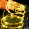 YRHome 50 m, 500 LED, tubo luminoso con spina, tubo esterno con timer, 8 modalità e dimmerabile, IP44, impermeabile, luce decorativa bianca calda, per interni, feste, Natale, giardino, terrazza