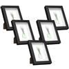 EUGAD Set di 5 Cornice 3D per Foto da Muro Cornici 13x18cm per Oggetti Fino a 1,5cm, Cornici Fotografiche Multiple da Tavolo Portafoto Sospeso in Legno Passepartout Incluso, Nero