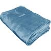 hermet 0 BED ZERO BED Coperta Pile Morbida | Plaid Tinta Unita | Avio | 130 x 160