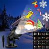 Vokot P668 Proiettore led con luci di natale, fiocco di neve e immagini natalizie da interno o da esterno IP44, proiettore con 12 schede adatte per qualsiasi evento o festa.