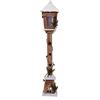 Spetebo Lampada a LED in legno, 81 cm - Lampada da esterno decorativa con 15 LED - Lampada da tavolo per decorazioni natalizie