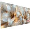 Ciooyxee Diamond Painting Kit Completo Fiori Diamond Painting Grandi Dimensioni 200x80cm DIY Pittura Diamante Giglio Passatempo per Adulti, Quadri con Perline Diamantini Crystal Art per Home Decor Regalo C-39
