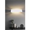 TEKHOME TEKHONE Applique da Parete in Gesso Moderna Bianco - Lampada da Muro 2xG9, Verniciabile, Illuminazione Indiretta per Soggiorno e Camera - GS-E76