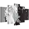 B&D XXL - Quadro 200x100 cm 5 Pezzi - Stampa su Tela Strutturata XXL Grande - Quadri Moderni Componibili Camera da Letto Matrimoniale - Stampe da Parete Arte -