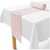 LILENO HOME Runner da tavolo in tessuto non tessuto rosa, 30 cm x 25 m, monouso, come elegante runner da tavolo per matrimoni, comunione, battesimo, compleanno, Natale e tavolo da birra