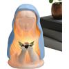 YRTUOP Statua Della Vergine Maria | Artigianato Per Illuminazione Calda E Rilassante | Lampada Notturna Religiosa - Per Casa Natale Camera Dei Bambini Stanza Universitaria Comodino Decorazione