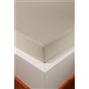 HEFEL Lenzuolo con angoli elasticizzati in jersey, 16 colori, tencel™ e cotone, 3 misure (ciottoli, 180-200 x 200-220 cm)