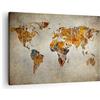 ARTTOR Quadro su Tela Mondo mappa continenti geografia Stampe da Parete 70x50cm Quadri Moderni Soggiorno Camera da Letto 1 pezzo Piccoli Decorazione Murale Wall Art Canvas Grafica Immagini AA70x50-2783