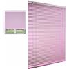 Generico Finestre Tende Veneziana Veneziane In Alluminio Tende Orizzontali Oscuranti Da Interno Larghezza 25 30 35 40 45 50 60 70 80 90 100 120 130 140 150 160cm Impermeabile/Anti-UV(Rosa Chiaro)