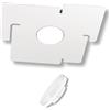 BOGGIA TOP LIGHT Plafoniera Led Linea Echo 1161/1 un punto luce moderna elegante, piatta, metallo verniciato bianco parete soffitto - lampadina Led GX53 compresa (Luce Naturale 4000 K)