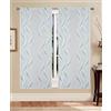 GBiancheria Tende a pannello Madrid 60 cm - coppia tende semitrasparenti in jacquard moderne ed eleganti, disponibili in vari colori, facili da lavare e subito pronte da appendere (Salvia, 60x150 cm)