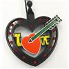 Yinyimei Lampada da Tavolo Wedding LED Car Decoration Atmosphere Lampada Black Heart Light DJ RGB Colorful Music Sound Lamp Decorative Light Love (Color : Black)