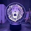 Zhongkaihua The Seven Deadly Sins Wrath of The Gods Anime Led Light Nightlight 3D Illusion Lampada Ottica per Camera da Letto Bambini Decorazione (7 Colori)