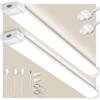 Bellanny 2 Pezzi Neon Led 120CM Collegabili Plafoniera Soffitto 40W 4000LM Tubo Barra, 4500K Impermeabile IP65 Lampada per Garage Cucina Officina Ufficio Bagno Seminterrato Giardino Magazzino