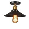 Mengjay ombrello Plafoniera da incasso a soffitto Light Fixture Retro Industry Single Head Gonna nera da soffitto Plafoniera Edison Vintage Barn Light,per Soggiorno Scale Corridoio ecc.