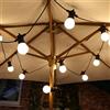 SESAMALL Catene Luminose per Esterni da Giardino ideale con Lamapdine Led 10 luci attacco E27 10 Metri Nero IP65