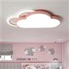 YAYA-LIGHT Plafoniera per bambini Lampada da soffitto moderna a LED camere per bambini, Dimmerabile con telecomando, forma di nuvola rosa a forma di fumetto, lampadario per Camera da letto, Soggiorno, Ø60cm