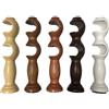TENDEEVOLUTION Coppia di Supporti per Bastoni Tende Doppi in Legno, Alloggiamenti per Bastone Tenda Diametro 35 mm, Diverse Misure e Colori Disponibili (OLMO, COPPIA DOPPI)