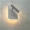 UNIVERSO Lampada LED parete applique muro 6W doppia luce comodino lettura letto 2 in 1