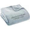 MAYRA Coperta Plaid Personalizzabile in Pile Coral | Singolo, 1 Piazza e Mezza, Matrimoniale | Idea Regalo, Hotel | Personalizzato con Iniziali, Nome, Scritta, Logo | Design Made in Italy (Grigio, L)
